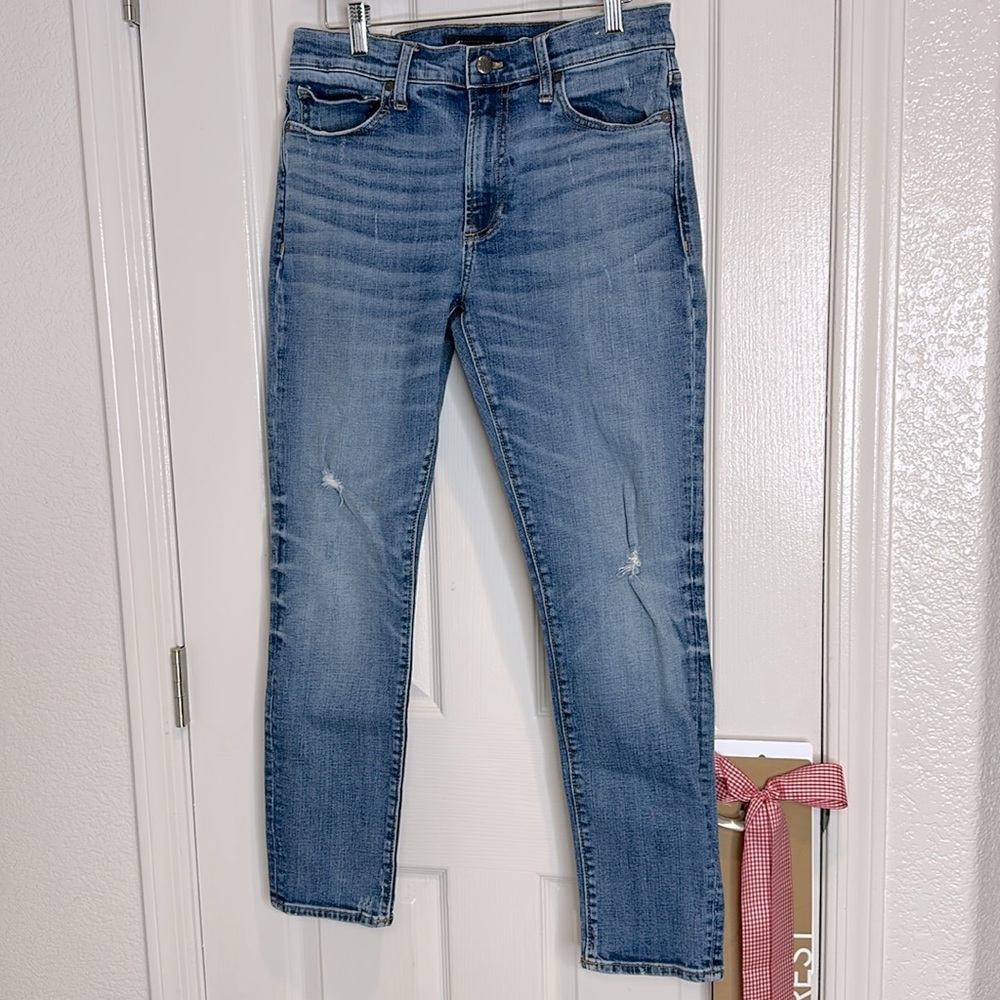 Madewell Men's Skinny Authentic Flex Jeans in Myrtle Wash Kaihara Mill 32x30